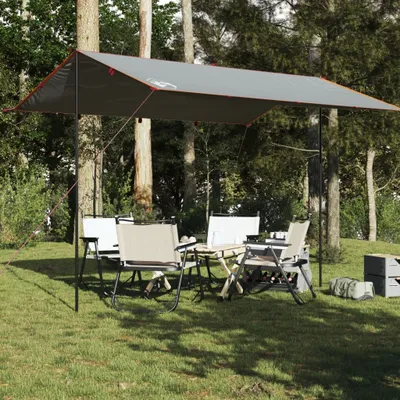 Produktbild von Möbel Tarp Grau und Orange 400x294 cm Wasserdicht - Campingzelte 94666