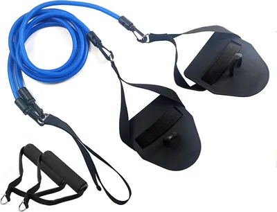Produktbild von Schwimm-Armkrafttrainer mit Paddeln, professionelles Schwimm-Widerstandsband für Kinder und Erwachsene, Trockentraining im Freistil, Trainingsgurt, Ausrüstung
