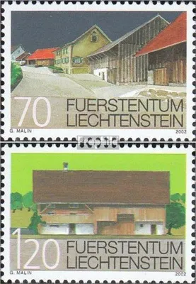 Produktbild von Briefmarken Liechtenstein 2002 Mi 1294-1295 (kompl.Ausg.) postfrisch Ortsbildschutz