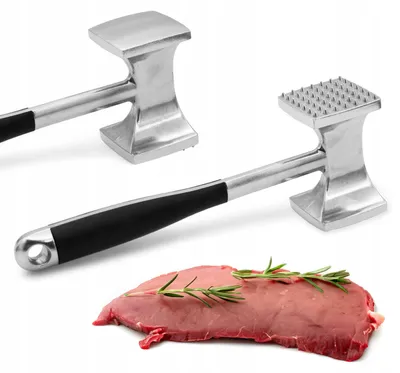 Zdjęcie produktu dla Tłuczek do Mięsa Dwustronny do Rozbijania Ergonomiczny Stop Aluminium 24cm