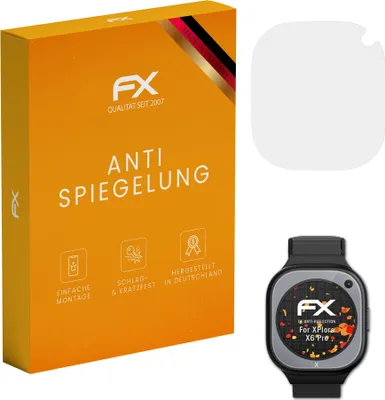 Produktbild von atFoliX FX-Antireflex 3x Schutzfolie kompatibel mit XPlora X6 Pro Displayfolie