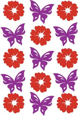 Produktbild von HERMA Sticker MAGIC Blumen & Schmetterlinge Filz