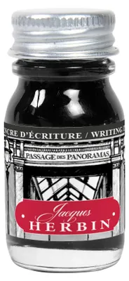 Produktbild von Jacques Herbin 6x Schreibtinten, Flakon 10ml - Schwarz 11899T