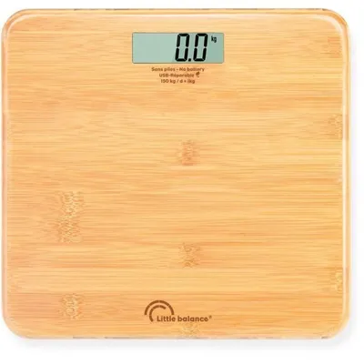 Zdjęcie produktu dla Little balance LB 8745 Little balance Digitale Personenwaage Turtle Bamboo, USB-C