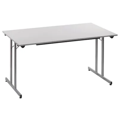 Produktbild von SODEMATUB Mehrzwecktisch lichtgrau rechteckig, Vierkantrohr silber, 160,0 x 80,0 x 74,0 cm