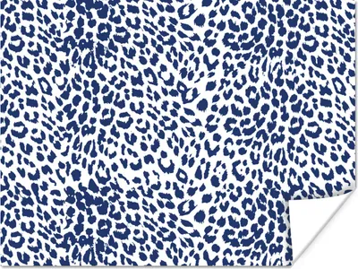 Produktbild von MuchoWow® Poster Tiermuster - Blau - Panther 120x90 cm - Wandbild