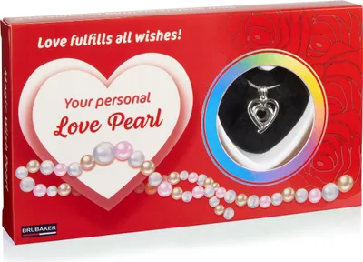 Image de BRUBAKER "Your personal Love Pearl" perle de vœu - Collier avec pendentif coeur en argent + coquillage avec perle véritable comme set cadeau de bijoux - Amour