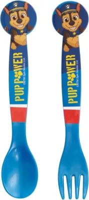 Zdjęcie produktu dla Zestaw plastikowych sztućców dla dzieci Paw Patrol - 2 szt