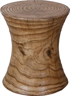 Image de Fine Asianliving Table d'appoint Béton aspect bois - Seika D35xH44cm