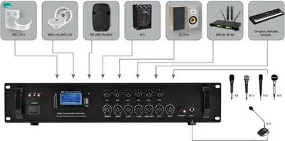 Productafbeelding van Mengversterker MPA240BT, 240W, FM-BT-MP3