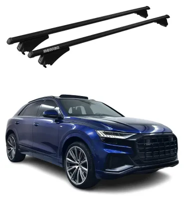 Produktbild von Menabo Dachträger Grundtäger für Audi Q8 2018-2025 75kg Aluminium Schwarz 2 tlg