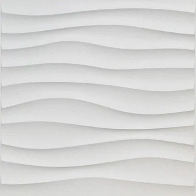 Obrázok produktu pre 3D nástenný panel, biely, dekoratívny, 12 kusov, 3 m², do obývačky, kancelárie, spálne