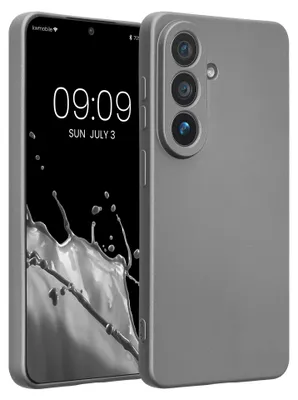 Produktbild von kwmobile Handyhülle für Samsung Galaxy S26 Hülle - weiche Silikon Case metallisch schimmernd - Schutzhülle Cover - Metallic Grau