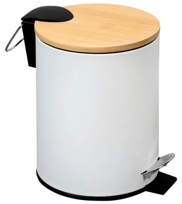 Produktbild von KESPER Kosmetikeimer, Mülleimer Bambus, weiß 3l, 9016513
