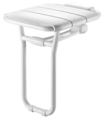 Image de Siège de douche mural rabattable pour handicapé et PMR 407x360x480mm - DELABIE - 510400