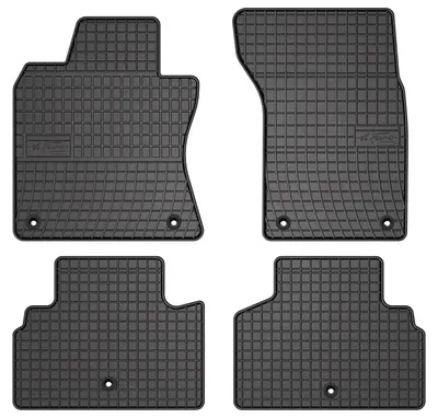 Productafbeelding van Rubberen automatten voor Infiniti Q50 vanaf 2013 (sedan) – 4-delig, zwart, op maat – Wielganizator SolidPRO