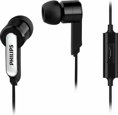 Zdjęcie produktu dla Słuchawki przewodowe z mikrofonem PHILIPS SHE1405BK/10 czarny