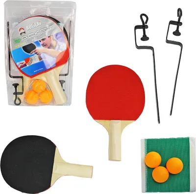 Produktbild von Tischtennis-Schläger Set inkl. Netz und 3 Bälle