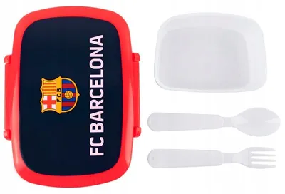 Obrázek produktu pro Krabička na oběd a snídani s příborem, 750 ml, FC BARCELONA KITE