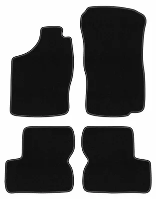 Obrázok produktu pre Velúrové autokoberce pre: Opel Astra F 1991-2002 (hatchback/sedan/kombi) – sada 4 ks, čierne, na mieru – Wielganizator BASIC