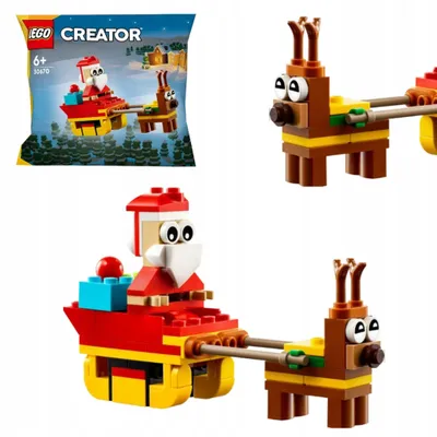 Produktbild von LEGO Creator Weihnachtsmann auf Schlittenfahrt, Bausatz, 6 Jahr(e), Kunststoff, 73 Stück(e), 50 g