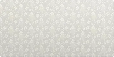 Produktbild von Florales Retro-Muster– Schreibtischunterlage – Schreibtisch Tischunterlage – 90x45 cm – Unterlage Groß Schreibtischmatte