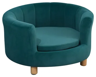 Image de Coussin pour chien et chat de petite taille | Couleur : Vert | Dimensions : 25,59 x 25,19 x 14,56 cm
