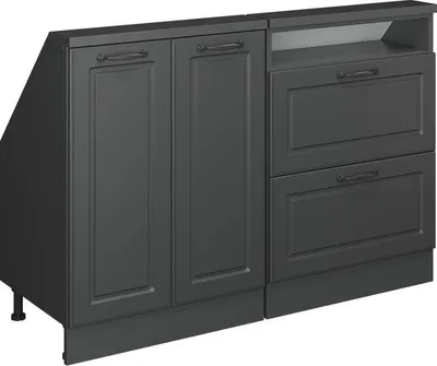 Produktbild von Dachschrägenschrank-Set Vicco Rion Anthrazit Landhaus 120 x 81.6 cm 2er Set, Model 55949