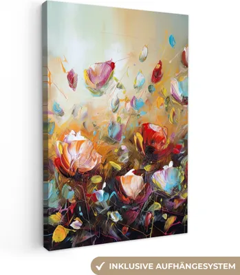 Obrázek produktu pro OneMillionCanvasses® - Obrazy na plátně - Květiny - Umění - Příroda - Olejomalba, Nástěnná malba, Nástěnná dekorace, Obývací pokoj, 80x120cm