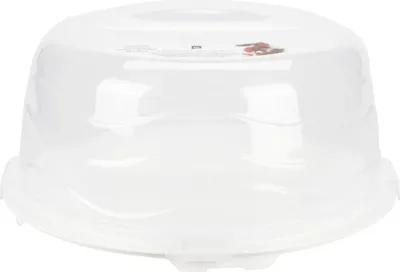 Produktbild von Tortenhaube weiß 33x16cm Kuchenbox Kuchenhaube Tortenbehälter Kuchenbehälter Tortenglocke