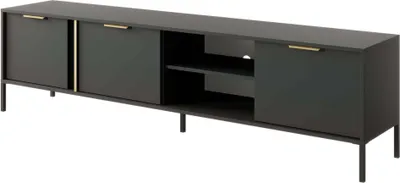 Obrázek produktu pro Široký TV stolek 203 cm HARTSELE - antracitový