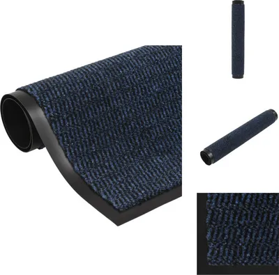 Produktbild von vidaXL Fußmatte getuftet 60x150 cm Blau - Fußmatten
