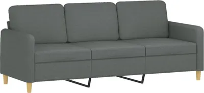 Obrázek produktu pro vidaXL Pohovka pro 3 osoby tmavě šedá 180 cm látka