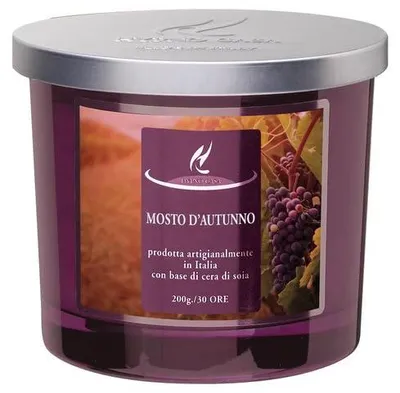 Duftkerze im Glas, 200 g, Sojawachs, Herbstmost
