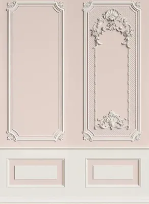 Produktbild von Casa Padrino Luxus Barock Vliestapete Rosa / Grau - Barockstil Wohnzimmer Tapete mit elegantem Stuck Muster - Wanddeko im Barockstil - Barock Tapeten - Tapeten im Barockstil - Barock Deko