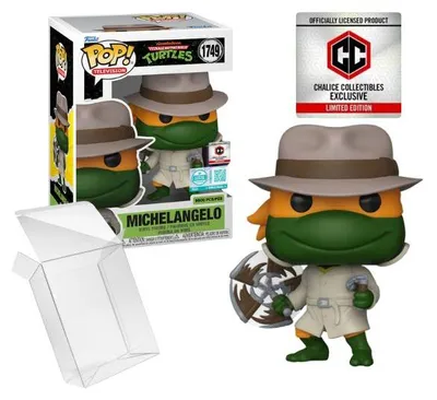 Image de Teenage Mutant Ninja Turtles Pop ! Television Vinyl Figur Michelangelo in Trenchcoat Exclusive 9 cm