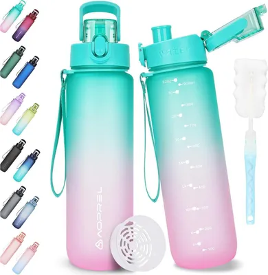 Obrázek produktu pro Láhev na pití AOPREL 1 litr Tritanová nepropustná sportovní láhev na vodu bez BPA