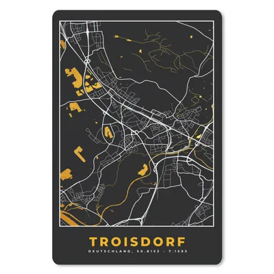 Produktbild von MuchoWow® Mauspad Mousepad Stadtplan - Karte - Deutschland - Troisdorf - Karte 40x60 cm - Mousepads - Maus Mat - Pad - Mausunterlage - Schreibtisch Accesoire