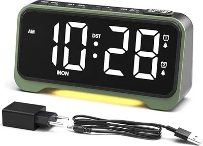 Produktbild von Rocam Wecker Digitales großes LED -Display, Wochenendmodus, Nacht