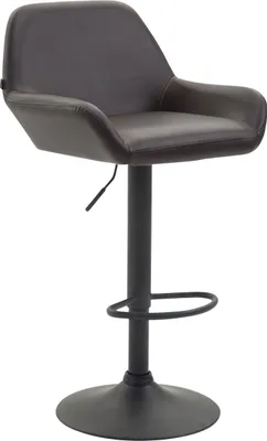 Produktbild von CLP Barhocker Braga Kunstleder drehbar und höhenverstellbar braun Gestell Farbe schwarz