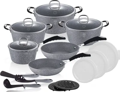 Produktbild von Berlinger Haus Granittöpfe 18 Elemente BH6196