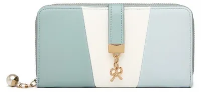 Produktbild von Große, elegante, blaue Clutch-Geldbörse mit Reißverschluss – Corina
