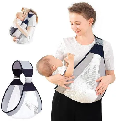 Zdjęcie produktu dla Unyqoos® Ergonomiczny nosidełko dla niemowląt z regulowanymi paskami na ramiona (132–167 cm), oddychająca siatka plastrzowa, zdrowa pozycja "M" dla dziecka, przeznaczone dla dzieci w wieku 0–4 lata