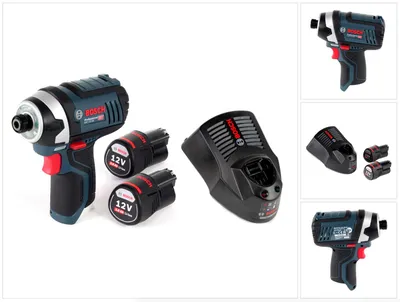 Obrázek produktu pro Akumulátorový rázový utahovák Bosch GDR 12V-105 12V 105Nm 1/4" + 2x 3,0 Ah baterie + nabíječka