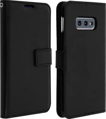 Zdjęcie produktu dla Avizar, etui typu klapka z portfelem i funkcją podstawki, dla Samsung Galaxy S10e, kolor czarny