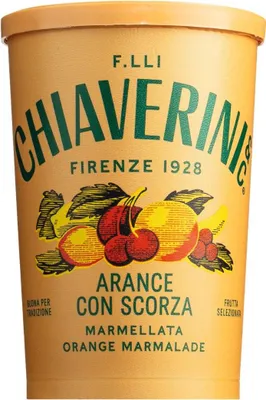 Produktbild von Orangenmarmelade mit Schale, Marmellata di arance con scorze, 400 g, Chiaverini Firenze