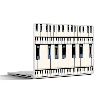 Produktbild von MuchoWow® Laptop Aufkleber Sticker Cover Klavier - Patterns - Musik 30x21 cm - Sticker für Laptop - Selbstklebend