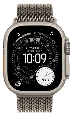 Immagine prodotto di Apple Loop in maglia milanese in titanio naturale (49 mm) - Medium