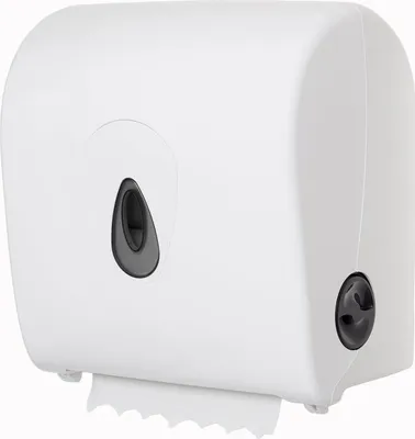Produktbild von PlastiQline Handtuchrollenspender MINI - Farbfenster grau - Handtuchspender