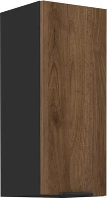 Produktbild von Küchenoberschrank TOVA - Breite 30 cm, Okapi-Nussbaum/Schwarz